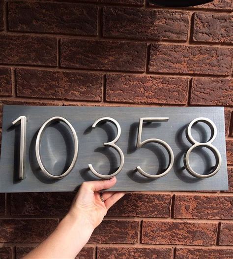 house numbers for metal gates|House Numbers & Letters .